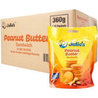 Julie's Peanut Butter Sandwich Biscuits (12 Packets) 360g