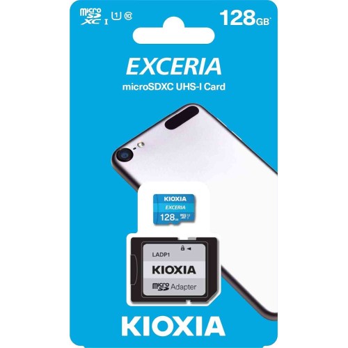 KIOXIA Toshiba Exceria microSD Card 128GB w/SD Adapter
