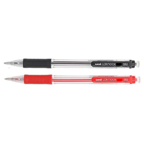 Uni Laknock Ballpoint Pen Medium Retractable SN-101