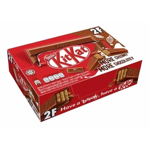 Nestle Kit Kat 2 Finger Chocolate Bar 24'S 17g