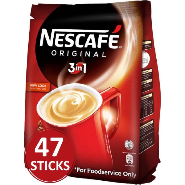 Nescafe 3-in-1 Original Instant Coffee (47 Sachets) 16.5g