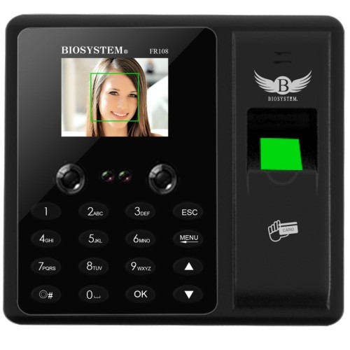 Biosystem Finger & Face Scan Time Attendance System FR108 - With Installation