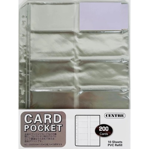 Centre Name Card Holder Refill NC-200R (10 Sheets) A4