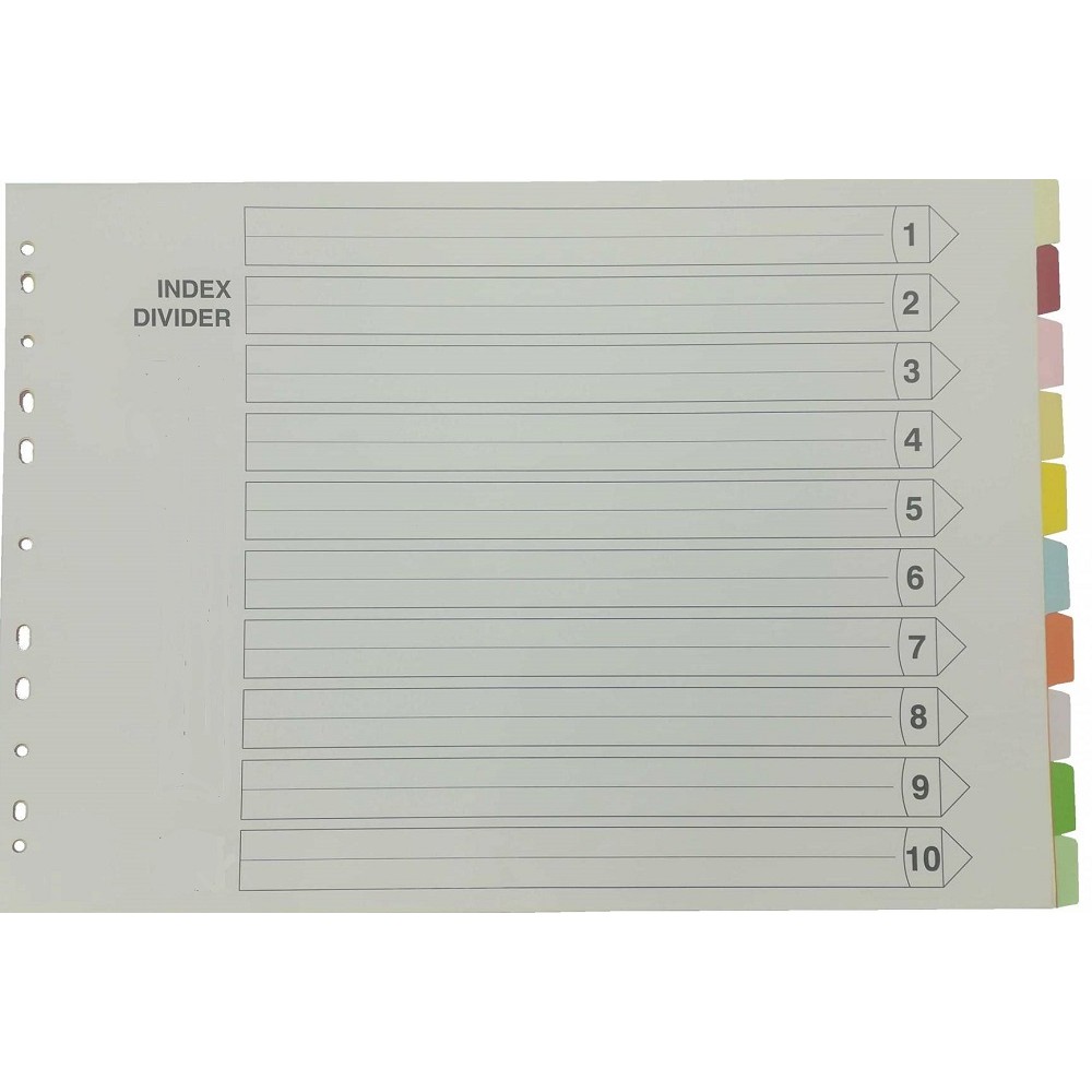 Paper Divider Coloured A3E
