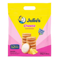 Julie's Cheese Sandwich Biscuits 336g 12's