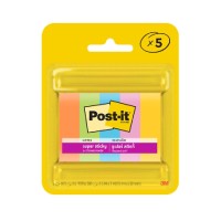 3M Post-it Super Sticky Pagemarkers 670-5SSAU (15 x 50mm) Rio Collection