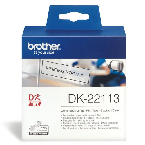 Brother Label Tape DK-22113 (62mm Continuous Film) Clear - Pre-Order Only