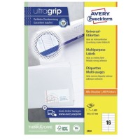 Avery Zweckform Multipurpose Labels - 3484 (105 x 37mm) 16's