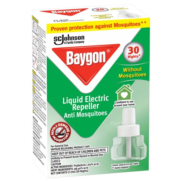 Baygon Liquid Electric Repeller Refill 21.9ml