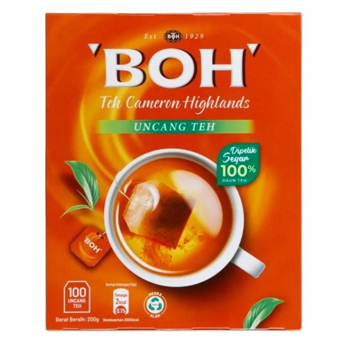 BOH Tea Bags Double Chamber (100 Bags) 200g
