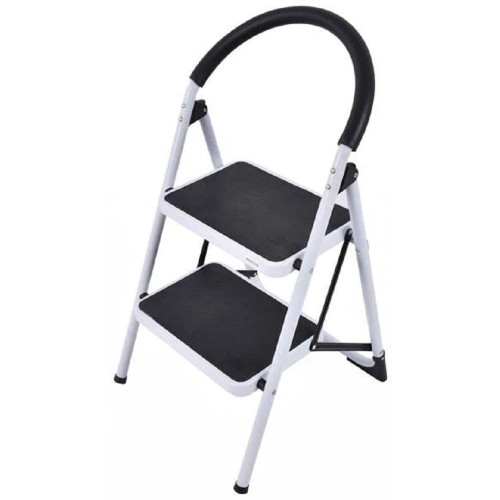 2-Step Foldable Steel Ladder w/Grip
