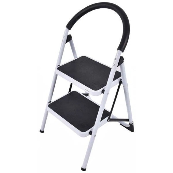 2-Step Foldable Steel Ladder w/Grip