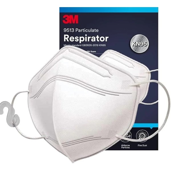 3M 9513 Respirator KN95 ( 20 Masks) White