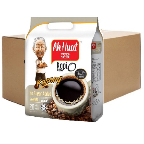 Ah Huat Kopi O Kosong ( 20 Packets ) 20 Sachets,10g