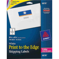 Avery Print-to-the-Edge Shipping Permanent Labels 100'S (3-3/4" x 4-3/4")