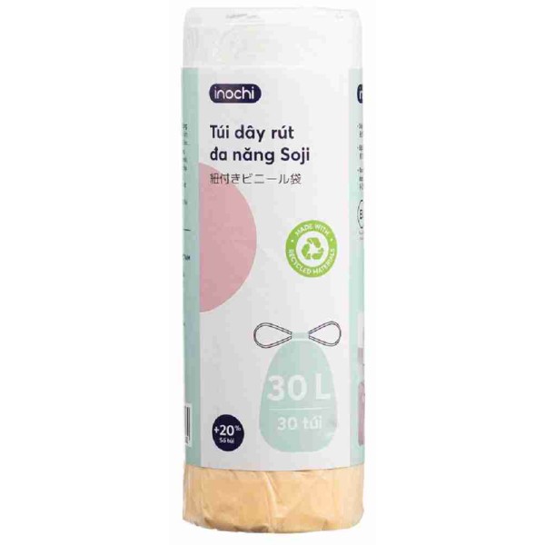 Drawstring Garbage Bags (30 Bags) 30L (520 x 580mm)