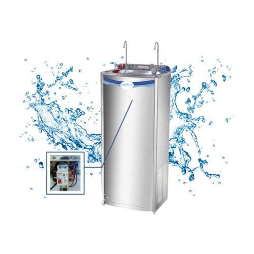 Pure Water Stainless Steel Floor Standing Hot & Cold Water Cooler  - With Installation