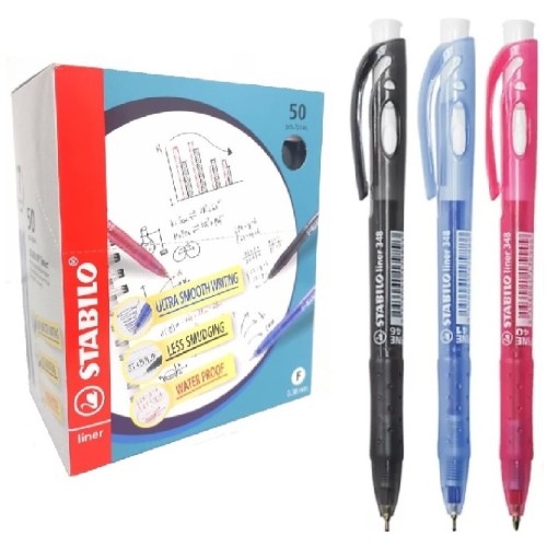 STABILO Liner Ballpoint Pen 348 ( 50 Pens ) 0.7mm