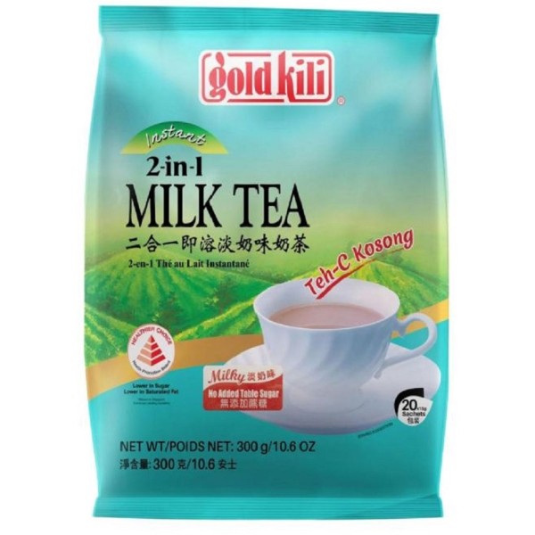 Gold Kili 2-in-1 Milk Tea, Teh C Kosong 20's, 15g