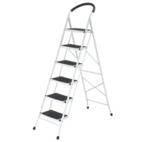 6-Step Foldable Steel Ladder w/Grip