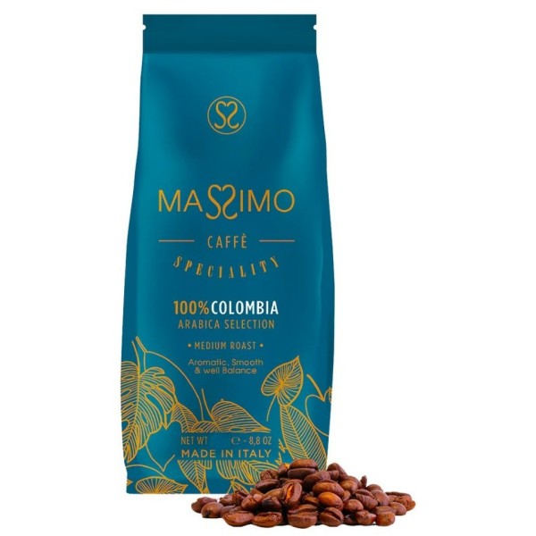 Massimo Caffe 100% Columbian Coffee Beans (6 Packets) 1kg
