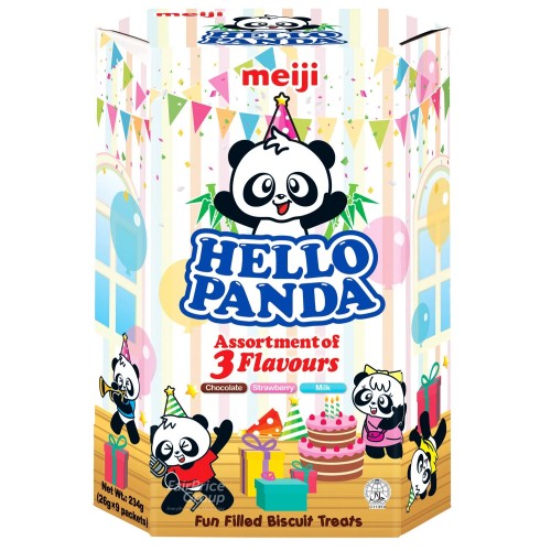 Meiji Hello Panda Biscuits - Assorted 234g