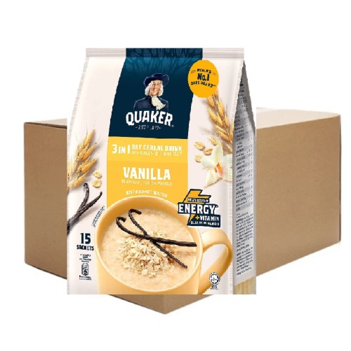Quaker 3-in-1 Vanilla Cereal ( 12 packets, 15 sachets each )