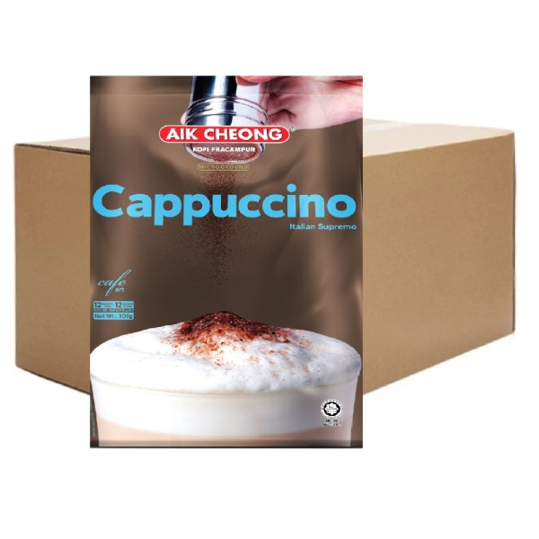 Aik Cheong 3-in-1 Cappuccino Coffee ( 24 packets, 12 sachets each )