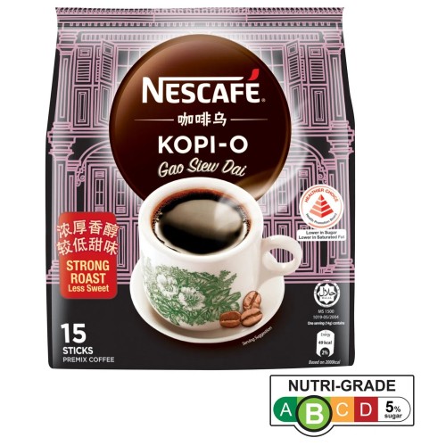 Nescafe Kopi-O Gao Siew Dai ( 15 Sachets )14g