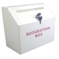 Acrylic Suggestion Feedback Box (250 x 130 x 250mm)