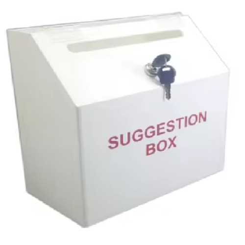 Acrylic Suggestion Feedback Box (250 x 130 x 250mm)