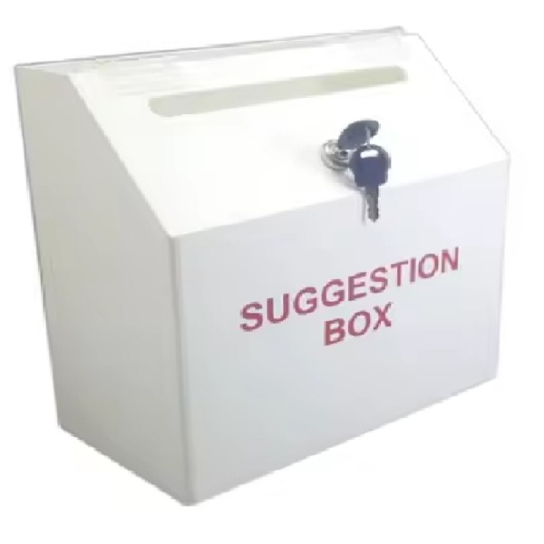 Acrylic Suggestion Feedback Box (250 x 130 x 250mm)