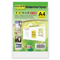 Acrylic Plastic Sign Holder A4V