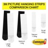 3M Command 17201-4PK Damage-Free Picture Hanging Strips Medium 4’S