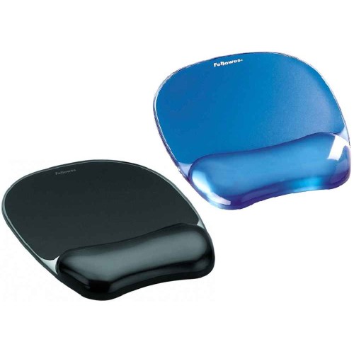 Fellowes Crystal Gel Mouse Pad Wrist Rest