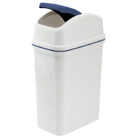Plastic Flip Lid Waste Bin (261 x 170 x 425mm) 10L