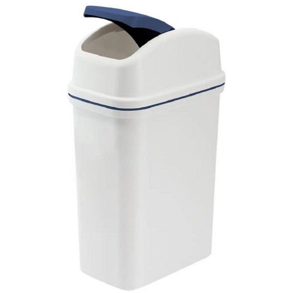 Plastic Flip Lid Waste Bin (261 x 170 x 425mm) 10L