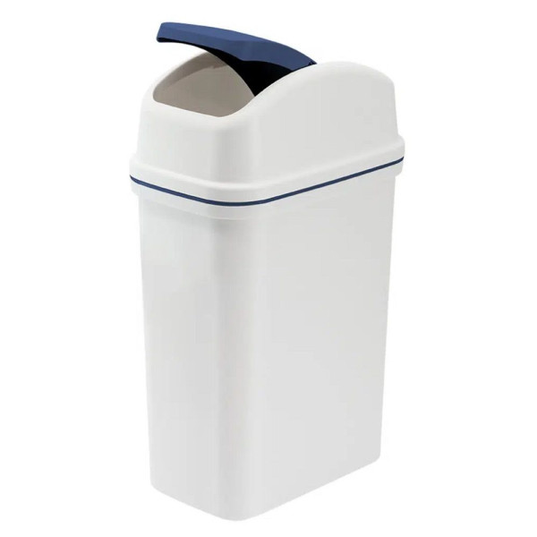 Plastic Flip Lid Waste Bin (304 x 197 x 496mm) 15L