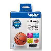 Brother Ink Cartridge (LC451XL-3PK) Colour