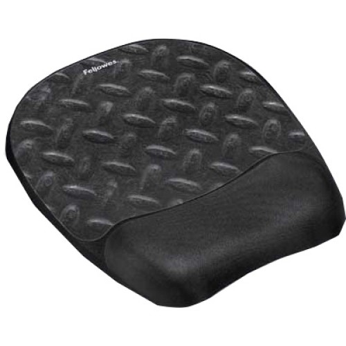 Fellowes Garage Memory Foam Mouse Pad Wrist Rest - Fabric