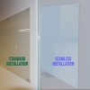 Magnetic Tempered Glass Board w/Spacers (100 x 150cm) Premium-White - With Seamless Installation