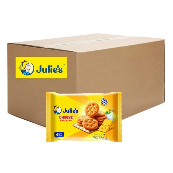 Julie's Cheese Crackers (24 Packets) 100g