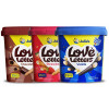 Julie's Love Letters (6 Tubs) 705g (Chocolate, Strawberry, Vanilla)