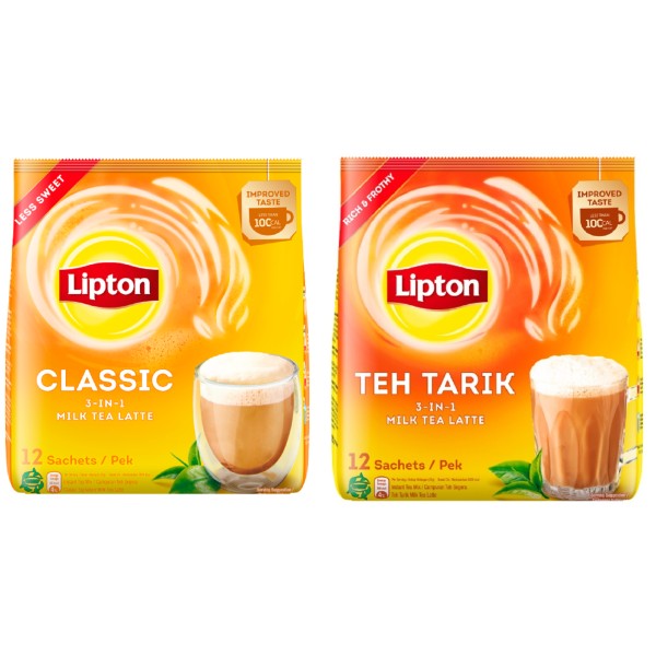 Lipton 3-in-1 Milk Tea Latte (12 Sachets) 21g