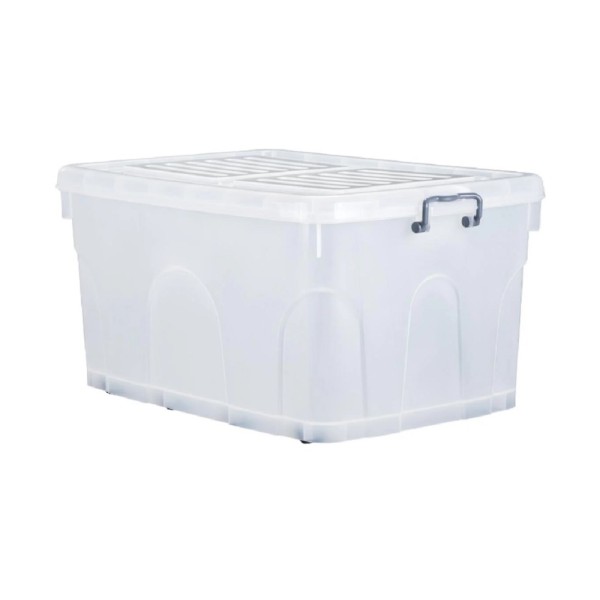 Storage Box w/Wheels (79 x 54 x 39.5cm) 124L