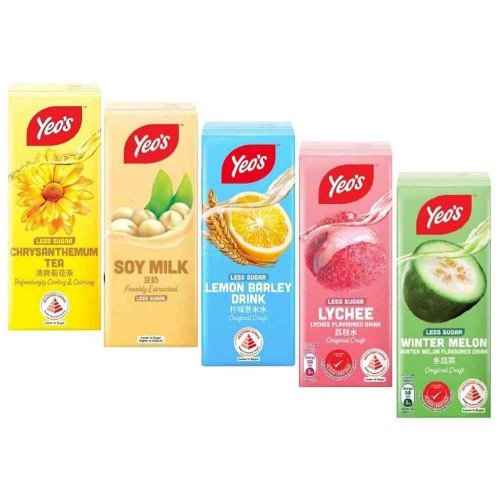 Yeo's Packet Drink (24 Packets) 250ml