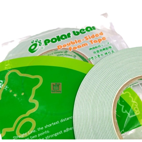 Polar Bear Double Sided Foam Tape 18Mm X 10M