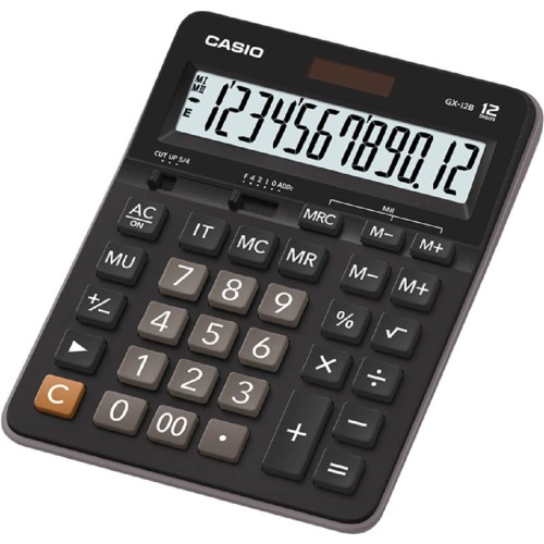 Casio Desktop Calculator (207.5 x 159 x 34.3mm) GX-12B 12 Digits
