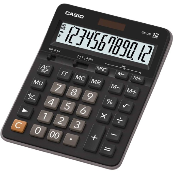 Casio Desktop Calculator (207.5 x 159 x 34.3mm) GX-12B 12 Digits