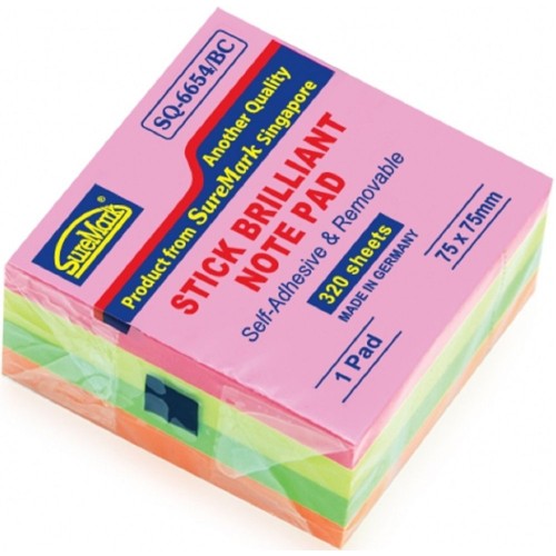 SureMark Stick Brilliant Note Pad (3" x 3")